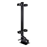 GREAT DAY Quick-Draw Universal-Mounting Vertical Double Gun Rack - For Pickup Truck /UTV /Jeep /Cart With A Completely Flat Floorboard - Floor Mount - Aluminum Frame - Black Powder-Coated Finish - 2 Gun Holder, QD800