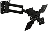 Mount-It! Full Motion TV Wall Mount Arm | Articulating Flat Screen Bracket for 32 to 55 Inch TVs | 25' Inch Long Extension Arm for Corner Installation | Universal VESA Fit up to 400x400 mm, 100 Lb Capacity