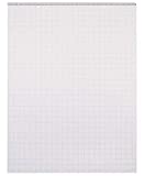School Smart Chart Table Pad, 24 x 32 Inches, 1 Inch Grids, 25 Sheets, White