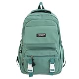 Laptop Backpack Cute Backpack for School College Students Casual Work Travel Back to School (green)