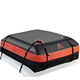 Car Rooftop Cargo Carrier Bag, 21 Cubic Feet Waterproof Heavy Duty 720D Car Roof Luggage Bag for All Vehicle with/Without Racks - Storage Bag, Anti-Slip Mat,& Door Hooks,21'