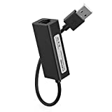LENTION USB 2.0 Type A to 10/100M Ethernet Adapter Laptop RJ45 LAN Network Extender Compatible MacBook Air/Pro (Previous Generation), Surface Laptop, Chromebook, More (Black)