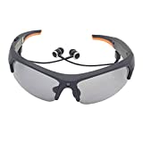 Bluetooth Sunglasses Camera for Men Built-in 32GB Memory Card Full HD 1080P Video Recorder Camera with UV Protection Polarized Lens for Driving Riding Fishing Motorcycle and Outdoor Sports