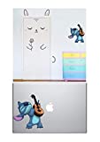 Lilo and Stitch Decals - Stitch Stickers - Stitch Guitar Dancing MacBook Sticker for Cars/Laptops, Walls Decor by A-B Traders