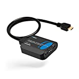 OREI 4K 1 in 2 Out HDMI Splitter 4:4:4 8-bit - HDMI 2.0, HDCP 2.2, 18 Gbps, 4K @ 60Hz HDMI Duplicator/Distributor UltaHD High Resolution Down Scaler 1x2 (UHDS-102C)