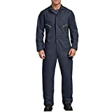 Dickies Men's 7 1/2 Ounce Twill Deluxe Long Sleeve Coverall, Dark Navy, Medium Regular