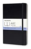Moleskine Art Sketchbook, Hard Cover, Large (5' x 8.25') Plain/Blank, Black, 104 Pages