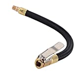 Buachois Tire Inflator Extension Tube Tyre Pump Quick Inflation Chuck Adapter Hose Quick-Inflation Clip Connector High-Pressure Tube Car Motorcycle Maintenance Accessories