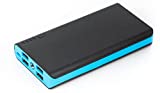 4 USB 50000mAh Power Bank LED External Backup Battery Charger F Phone (Blue)