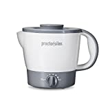 Proctor Silex 32oz Adjustable Temperature Electric Hot Pot for Tea, Boiling Water, Cooking Noodles and Soup, White (48507)