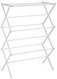 Amazon Basics Foldable Laundry Rack for Air Drying Clothing - 41.8' x 29.5' x 14.5', White