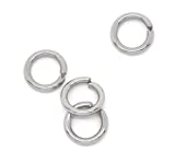 VALYRIA 500pcs Stainless Steel Open Jump Rings Connectors Jewelry Findings 18 Gauge