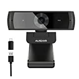 2K Computer Webcam with Microphone, AUSDOM AW651S Autofocus Stream USB Web Camera with Built-in Privacy Cover, Noise Canceling Mic for PC Laptop MacBook Video Calls Zoom Meetings Skype Work from Home
