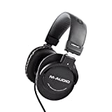 M-Audio HDH40 – Over Ear Headphones with Closed Back Design, Flexible Headband and 2.7m Cable for Studio Monitoring, Podcasting and Recording, Black