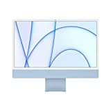 Apple 2021 iMac All-in-one Desktop Computer with M1 chip: 8-core CPU, 7-core GPU, 24-inch Retina Display, 8GB RAM, 256GB SSD Storage, Matching Accessories. Works with iPhone/iPad; Blue