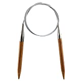 Weabetfu Bamboo Circular Knitting Needle,40-inch Length for Handmade Creative DIY and Any Weave Yarn Projects,US Size 11(8mm)