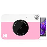 KODAK Printomatic Digital Instant Print Camera - Full Color Prints On ZINK 2x3' Sticky-Backed Photo Paper (Pink) Print Memories Instantly