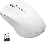 Wireless Mouse, RAPOO Computer Mouse 3 Buttons Silent Cordless Mouse Wireless Optical Mice with USB Nano Receiver, 2.4G Portable Ergonomic Wireless Mouse for Laptop/Windows/Mac/Office PC