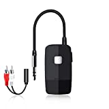 Golvery Upgraded Bluetooth 5.2 Receiver for Speaker, Wireless Audio Adapter for Home Audio Car Stereo with 3.5mm RCA Jack, 20 Hours Playtime, Dual Connection to 2 Phones, Easy Control ON/Off Slider