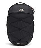 The North Face Women's Borealis School Laptop Backpack, TNF Black Heather/Burnt Coral Metallic, One Size
