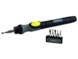 General Tools - 500-GENERAL TOOLS 500 Precision Cordless Electric Screwdriver with Six Bits and Quick Change Chuck, Handles Difficult, Repetitive Screw-Fastening Jobs, Multi