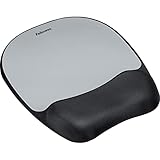 Fellowes, FEL9175801, Memory Foam Mouse Pad/Wrist Rest, 1, Silver