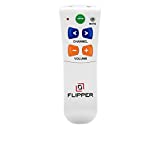 Flipper Big Button Remote for Seniors, Elderly - Universal TV - Set Favorite Channels - Learning - Supports IR Devices