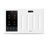 Brilliant Smart Home Control (4-Switch Panel) — Alexa Built-In & Compatible with Ring, Sonos, Hue, Google Nest, Wemo, SmartThings, Apple HomeKit — In-Wall Touchscreen Control for Lights, Music, & More