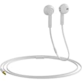 Headphones with Microphone Certified in-Ear Headphone 3.5mm Noise Isolating Earphones Headset for Laptop Tablet Android Smartphones (White) 1-Pack