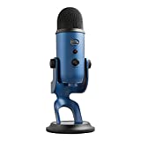 Blue Yeti USB Microphone for PC, Mac, Gaming, Recording, Streaming, Podcasting, Studio and Computer Condenser Mic with Blue VO!CE effects, 4 Pickup Patterns, Plug and Play – Midnight Blue