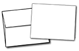 Heavyweight Blank White Greeting Card Sets - A2 Size 4.25' x 5.5' - 40 Cards & Envelopes - For Inkjet/Laser Printers