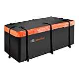 MeeFar Hitch Mount Cargo Carrier Bag Soft Shell 100% Waterproof 20 Cubic Feet (59' 24' 24') Include 8 Reinforced Straps for Truck Pickup All Vehicle with Steel Cargo Basket