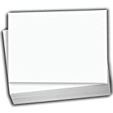 Hamilco White Cardstock Thick Paper - Blank Index Flash Note & Post Cards - Greeting Invitations Stationery 5 X 7' Heavy Weight 80 lb Card Stock for Printer - 100 Pack