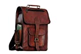 Shy Shy Let's Touch The Sky 16' Vintage leather Backpack Laptop Messenger Bag Lightweight College Rucksack Sling for Men Women