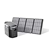 EF ECOFLOW Solar Generator DELTA Max (2000) 2016Wh with 160W Solar Panel, 6 X 2400W (5000W Surge) AC Outlets, Portable Power Station for Home Backup Outdoors Camping RV Emergency