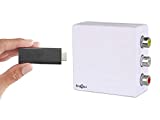 fireCable RCA to HDMI Adapter Converter for Classic TV's - Stream Any HDMI Streaming Media Player (Roku/Google Chrome/Amazon Fire TV Stick firestick tv Stick) Works w/TV Antenna Amplifiers