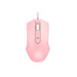 FIRSTBLOOD ONLY GAME. AJ52 Watcher RGB Gaming Mouse, Programmable 7 Buttons, Ergonomic LED Backlit USB Gamer Mice Computer Laptop PC, for Windows Mac OS Linux, Pink