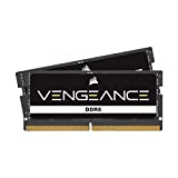 Corsair VENGEANCE DDR5 SODIMM 16GB (1x16GB) DDR5 4800MHz C40 (Compatible with Nearly Any Intel and AMD System, Easy Installation, Faster Load Times, Smoother Multitasking, XMP 3.0 Compatibility) Black