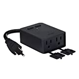 Wyze Plug Outdoor, Dual Outlets Energy Monitoring, IP64, 2.4GHz WiFi Smart Plug, Works with Alexa, Google Assistant, IFTTT, No Hub Required, Black – A Certified for Humans Device