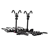 KAC K4 2” Hitch Mounted Rack 4-Bike Platform Style Carrier for Standard, Fat Tire, and Electric Bicycles - 4 Bikes X 60 lbs (240 lbs Total) Heavy Weight Capacity - Smart Tilting