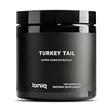 30% Beta Glucans 12,000mg 10x Concentrated Ultra High Strength Turkey Tail Mushroom Extract - Highly Concentrated and Bioavailable - 120 Veggie Capsules