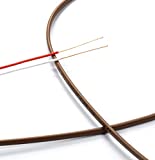 Thermostat Wire 18/2 - Brown - Solid Copper 18 Gauge, 2 Conductor - CL2 (UL Listed) CMR Riser Rated (CL3) - Residential, Commercial and Industrial Rated - 18-2, 50 Feet