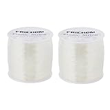 2 Rolls 0.9 mm 219 Yards Professional Bracelet String and Elastic Cord or Stretchy String and Elastic String for Bracelet Making, Necklace Making and Jewelry Making.