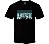 Perfect Fit T Shirts Lost TV Show T Shirt XL Black