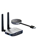 Hagibis Wireless HDMI Transmitter & Receiver Extender Kits, Full HD 1080P@60Hz 5GHz 164ft Wireless Display Dongle, Plug and Play for Streaming, Laptops, PC, Media, PS4/5 (Kits)