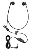 ECS WordHear-O | Under Chin Transcription Headset 3.5mm Jack with Volume Control, Includes Replacement Ear sponges | Transcribing Headphones