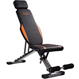 Lusper Adjustable Weight Bench - 660 LB Stable Weight Bench, Extended Head and Neck Protection Design, 3-Sec Fast Folding Multi-Purpose for Full Body Workout