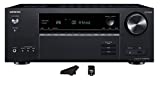 Onkyo TX-NR6050+ 7.2 Channel Network Home Theater | Smart AV Receiver | 8K/60, 4K/120Hz | 90W | HDR | VRR | DTS | Dolby Atmos | ALLM | QFT | Includes Kwalicable Micro SD Card & Cleaning Cloth, Black