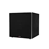 Polk Audio PSW10 10' Powered Subwoofer - Power Port Technology, Up to 100 Watts, Big Bass in Compact Design, Easy Setup with Home Theater Systems Black