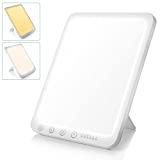 Light Lamp, 15000 Lux Simulated Sunlight, 3 Color Temperature, 5 Brightness Levels, 10-60min Adjustable Timer, 180° Rotatable Stand, Memory Function, Touch Control LED Lamp for Indoor